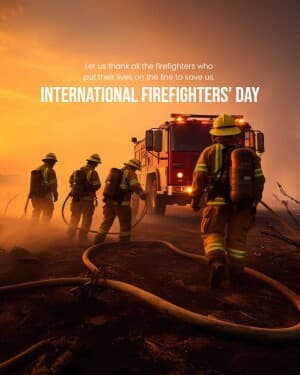 International Firefighters' Day post