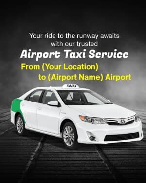 Taxi Service promotional template