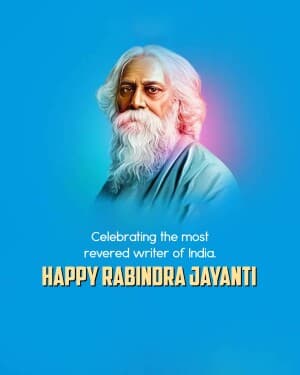 Rabindra Jayanti illustration