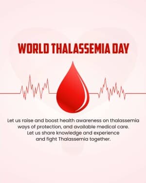 World Thalassemia Day poster