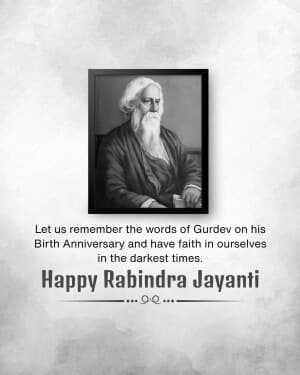 Rabindra Jayanti graphic