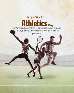 World Athletics Day poster