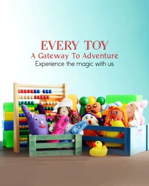 Toys marketing poster