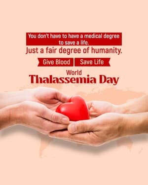 World Thalassemia Day flyer