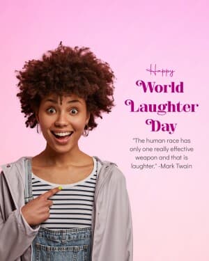 World Laughter Day poster