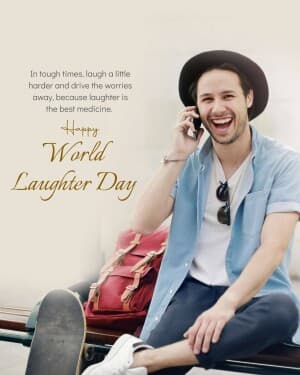 World Laughter Day event poster