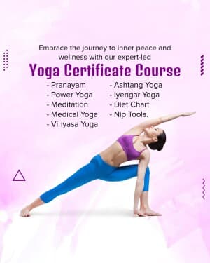 Yoga business flyer