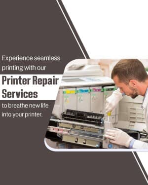 Printer business flyer