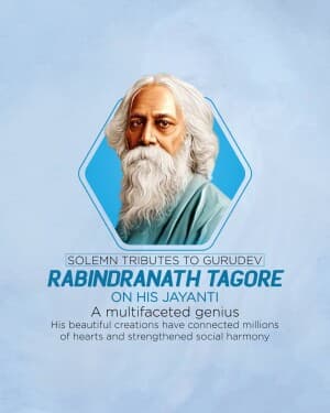 Rabindranath Tagore Jayanti post