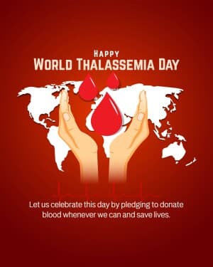 World Thalassemia Day event poster