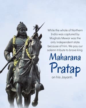 Maharana Pratap Jayanti image