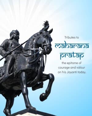 Maharana Pratap Jayanti banner