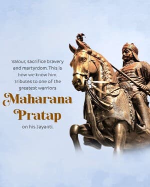 Maharana Pratap Jayanti flyer