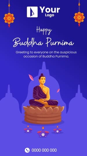 Buddha Purnima Wishes Instagram flyer