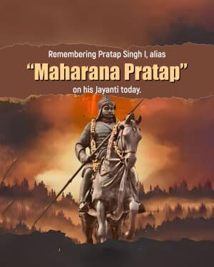 Maharana Pratap Jayanti graphic