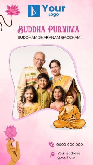 Buddha Purnima Wishes Social Media poster