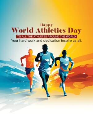 World Athletics Day event poster