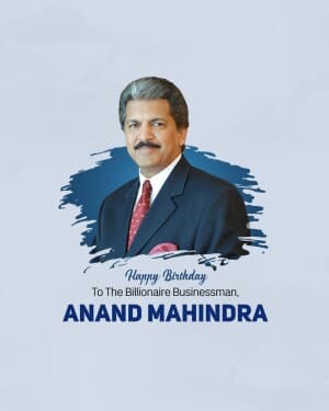 Anand Mahindra Birthday image