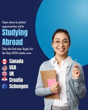 Study In Abroad flyer