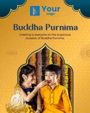 Buddha Purnima Wishes poster Maker
