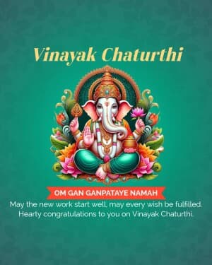 Vinayaka Chaturthi flyer