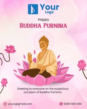 Buddha Purnima Wishes facebook template