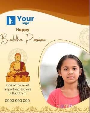 Buddha Purnima Wishes Social Media template