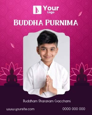 Buddha Purnima Wishes template