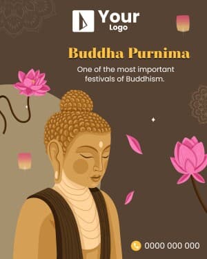 Buddha Purnima Wishes flyer