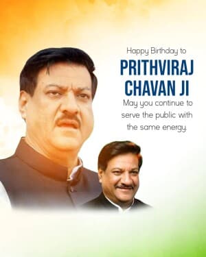 Prithviraj Chavan Birthday post