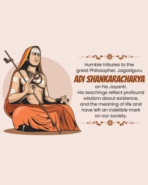 Shankaracharya Jayanti graphic