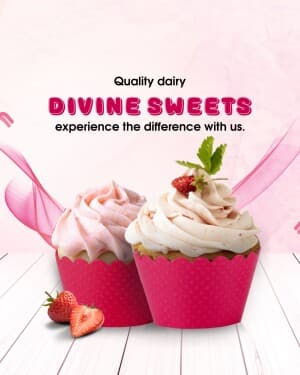 Dairy & Sweets business flyer