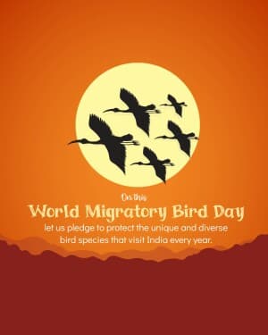 World Migratory Bird Day poster