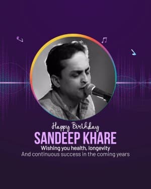 Sandeep Khare Birthday graphic