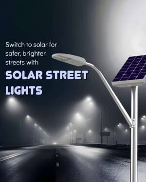 Solar Street Light post