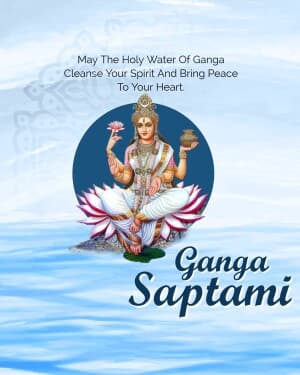 Ganga Saptami illustration