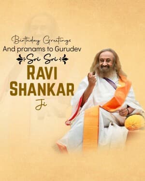 Sri Sri Ravi Shankar Birthday graphic