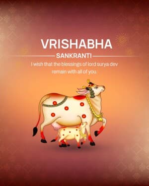 Vrishabha Sankranti graphic