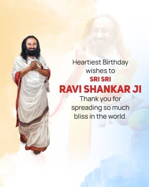 Sri Sri Ravi Shankar Birthday image