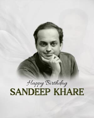 Sandeep Khare Birthday flyer