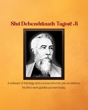 Debendranath Tagore Jayanti image