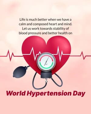 World Hypertension Day graphic