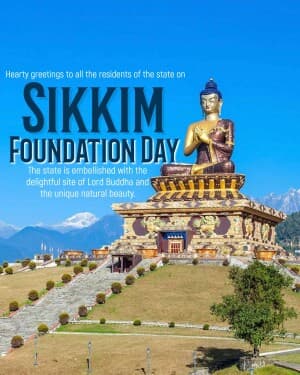 Sikkim Foundation Day banner