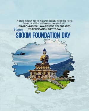 Sikkim Foundation Day poster
