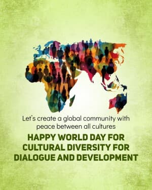 World Day for Cultural Diversity for Dialogue and Development flyer