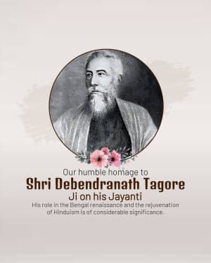 Debendranath Tagore Jayanti poster