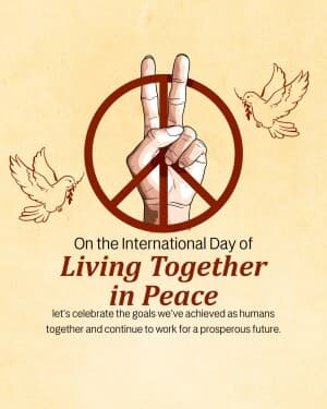 International Day of Living Together in Peace banner