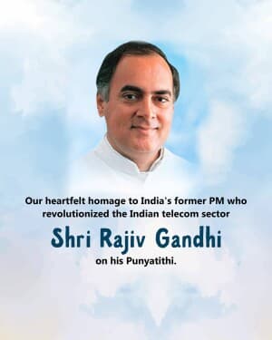 Rajiv Gandhi Punyatithi image