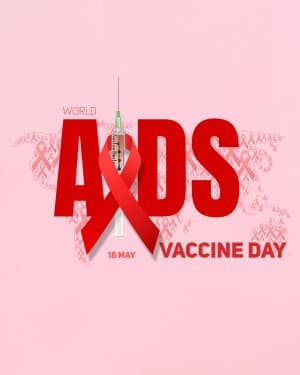 World AIDS Vaccine Day flyer