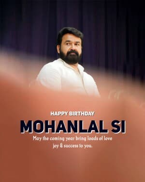 Mohanlal Birthday graphic